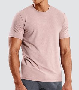 T-shirt décontracté pour homme 100% polyester, séchage rapide, évacuation de l'humidité, col rond, manches courtes, pour entraînement, course à pied, natation - Product Image 2