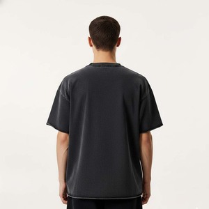 T-shirt streetwear été personnalisé 250 g/m² 100 % coton, coupe oversize, logo brodé - Product Image 4