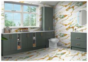 กระเบื้องพอร์ซเลนเคลือบเงาหรูหรา ขนาด 24x48 นิ้ว พื้นผิวพรีเมียม สำหรับตกแต่งผนัง พื้น ภายในและภายนอก - Product Image 2