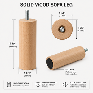 Pata de repuesto para sofá, patas duraderas para muebles, patas de sofá con estilo, Premium pies de madera, silla de madera maciza, mesa, sofá, armario - Product Image 2