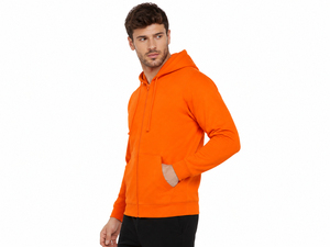Mens everyday zip <b>hoodie</b> with premium construction breathable comfort and smooth texture for stylish practical all season wear - Product Image 2