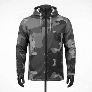 Veste pour homme au design léger et luxueux, respirante, confortable, en softshell uni, à prix raisonnable - Product Image 1