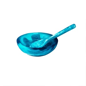 Handmade Eco-Friendly Colorful Resin Salad <b>Tools</b> Durable Dishwasher Safe Spoon Fork Set for Restaurants Hotels Catering Parties - Product Image 6
