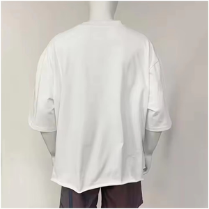 Camiseta Extra Grande para Hombre, de Alta Calidad, 250 g/m², 100% Algodón, 300 g/m², Estilo Urbano, Corte Cuadrado, Estampado Gráfico Personalizado - Product Image 6