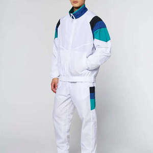 Ensemble deux pièces en nylon High Street Wear, coupe-vent léger, motif uni, pour homme - Product Image 3