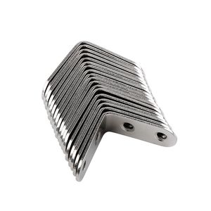 Support d'angle en acier inoxydable à 90 degrés, épaissi, connecteur de meuble, support d'étagère avec vis - Product Image 1