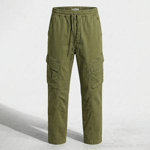 Pantalones Cargo Casuales para Hombre, 78% Algodón BCI, 20% Algodón Reciclado, 2% Elastano, Elásticos Ecológicos, Antiarrugas, Marca Privada Disponible - Product Image 1