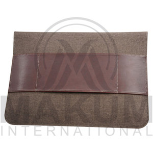 Brown Leather <b>Laptop</b> <b>Sleeve</b> Case with Magnetic Closure and Protective Interior for 13 Inch MacBook Pro - Product Image 6