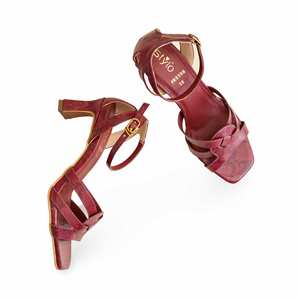 Sandalia con tacón formal granate FR5398 - Product Image 1