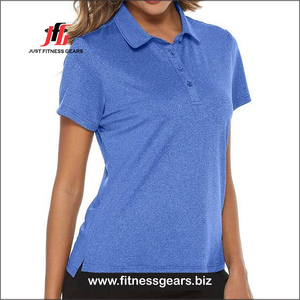 JUST FITNESS GEARS เสื้อผู้หญิงรุ่นใหม่ สีพื้น แห้งเร็ว ระบายอากาศได้ดี ผลิตจากโพลีเอสเตอร์/คอตตอน  รับสกรีนโลโก้ด้านหน้าได้ตามต้องการ - Product Image 3
