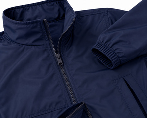 Wholesale Coated Stand Eco-friendly Slim Fit Windbreaker <b>Jacket</b> <b>Lightweight</b> Men Outdoor Waterproof <b>Casual</b> Hooded OEM/ODM Front - Product Image 5