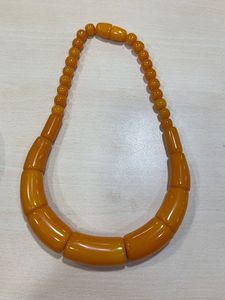 Collier en résine fait main, motif personnalisé, peint à la main, bijoux d'art populaire traditionnel, accessoire de mode féminin, Inde Arif - Product Image 5
