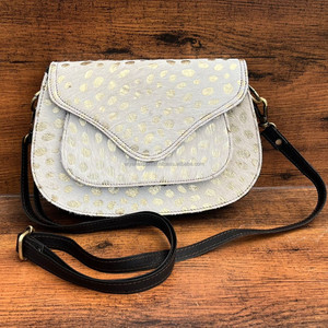 Bolso de cuero de piel metálica recién llegado, bandolera, gitana, Bohemia, cuero Real, Vintage, hecho a mano, estilo occidental, multiusos, bandolera - Product Image 2