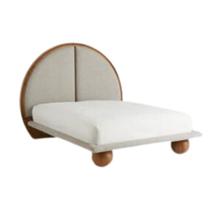 Lit rembourré en bois Lit queen size Matériaux de haute qualité Ensemble de lit en bois Prix de gros de l'Indonésie - Product Image 1