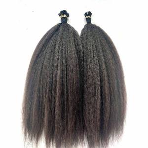 Extensiones de Cabello Humano I-Tip Sin Procesar, Pre-Adheridas con Queratina, Extensiones de Cabello Virgen Liso Natural, Paquetes de Extensiones con Punta Adhesiva - Product Image 3