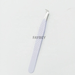 Vente chaude pince à épiler à pointe de fibre pince à épiler personnalisée pour l'extension de cils pince à cils de marque privée pointe de diamant - Product Image 5