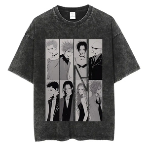 เสื้อยืดโอเวอร์ไซส์ลายกราฟิกแบบกำหนดเองขายส่ง ลายปลาญี่ปุ่นสไตล์อนิเมะ ผ้าฝ้าย จากผู้ผลิต - Product Image 4