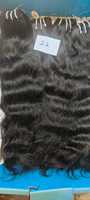 Extensions de cheveux indiens Remy vierges, cuticules alignées, double trame machine, donneur unique, 100g, pointes pleines, toutes couleurs, pour tissage et permanente