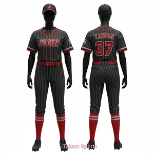 Uniforme de baseball pour femmes en tissu polyester respirant GSM à rayures fines, violet et blanc, avec panneau raglan, pantalon en jersey et logo personnalisé en twill. - Product Image 2