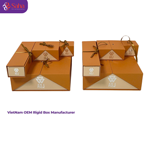Bio-degradable Materials Embossing Matt Lamination Gift Customizable Handmade Gold Foil Stamping Recyclable Kraft <b>Paper</b> Boxes - Product Image 4