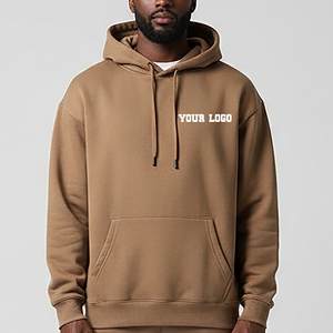 Sweat-shirt surdimensionné de style hip-hop de haute qualité, 100% coton, lourd, avec logo imprimé en 3D, personnalisable OEM/ODM, pour hommes - Product Image 5