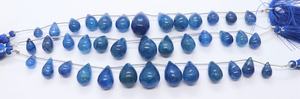 Perles de quartz bleu naturel AAA, forme goutte lisse, 8x14-16x24 MM, perles de quartz en forme de goutte, 8 pouces, perles de quartz bleu lisses en forme de larme - Product Image 5