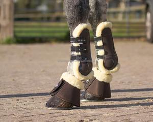 Bandages de protection pour jambes de cheval durables pour l'équitation, sécurité équestre, protection en néoprène pour cheval, bottes de protection des tendons - Product Image 3