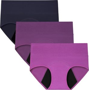 Ropa Interior Menstrual Reutilizable para Mujer, de Cintura Alta, Resistente a Fugas, de Algodón Suave, Transpirable, Ecológica, que Absorbe la Humedad - Product Image 1