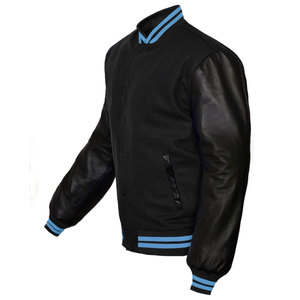Best Price Men's Varsity <b>Jacket</b> Genuine <b>Leather</b> Most Popular Outfit - Product Image 1