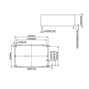 Convertidor de CC a CC Regulado y Aislado de 15W 5V 2A, Voltaje de Entrada Nominal 800VDC, Tipo de Montaje PBC - Product Image 2