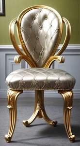 Luxury Designer Royal Single Seater <b>Sofa</b> with Strong Solid Wood Frame for Modern Classic <b>Living</b> <b>Room</b> Interiors - Product Image 2