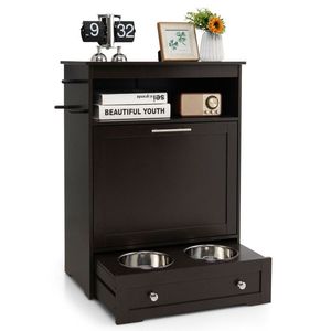 Station d'alimentation pour animaux de compagnie en acier inoxydable avec bol confortable, produit de qualité supérieure pour vos amis à fourrure - Product Image 1