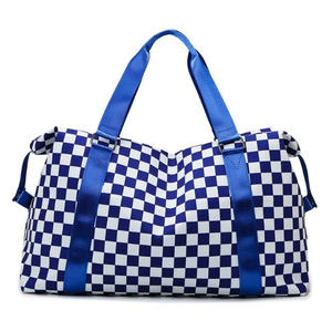 Sac de voyage grande capacité pour hommes et femmes, en nylon imperméable avec fermeture éclair, idéal pour la natation, la gym, le yoga, avec compartiment sec/humide - Product Image 5