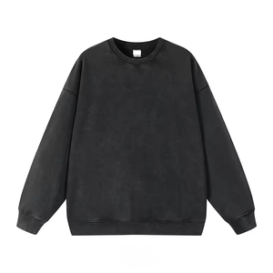 Sudaderas de Primera Calidad con Lavado Ácido, 100% Algodón, Felpa Gruesa, Estilo Urbano Retro, Personalizadas con Estampado, para Invierno - Product Image 1