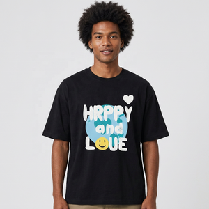 แฮปปี้ แอนด์ เลิฟ เอิร์ธเสื้อยืดแขนสั้นพิมพ์ลายผู้ชายลำลอง O-Neck Jersey Cotton Regular Fit - Product Image 6