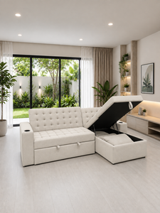 Sofá Cama Multifuncional de Emerald Sofa para Villa, Apartamento, Casa, Sala de Estar con Almacenamiento y Sofá Reclinable, Fabricante Personalizado - Product Image 2