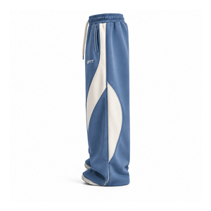 Pantalon de jogging ample en coton épais pour homme, taille élastique, style streetwear - Product Image 3