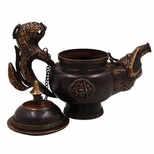Pichet à eau Surahee en laiton artisanal, traditionnel, vintage, décoratif, pour la décoration de la maison et le service - Product Image 2
