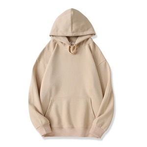 Sweat-shirt à capuche blanc pour homme, coupe classique, en coton French Terry, pull décontracté avec poche, pour l'automne - Product Image 6