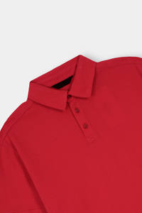 Camiseta Polo Personalizada con Logotipo, Camiseta Polo Roja para Hombre, Hecha en Pakistán, Cómoda de Usar, Camiseta Polo de Golf de Poliéster para Hombre - Product Image 3