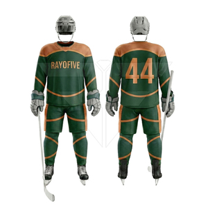 Nouveaux uniformes de hockey sur glace imprimés très demandés, 100 % polyester, logo personnalisé, sans manches, col en V, haute qualité pour usage décontracté - Product Image 1