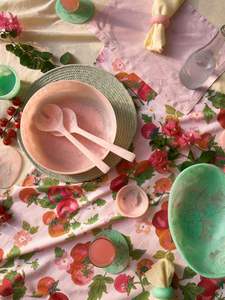 Premium Polished Resin Dinner Bowl Pink Classic Design Lightweight Serving Bowl at Best Prices - Product Image 4
