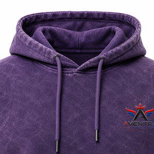 Sudadera con Capucha para Hombre, Lavado Ácido, Material de Felpa de Algodón Suave, Corte Holgado, Efecto Lavado, Bolsillo Canguro, Cómoda y Casual - Product Image 5
