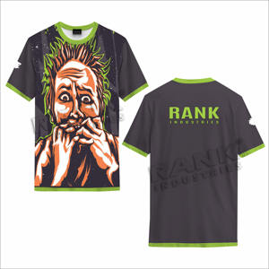 T-shirts décontractés pour hommes, imprimés, coupe ample, respirants, 100% coton, t-shirts amples pour hommes - Product Image 4