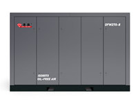 Compresor de Aire de Tornillo Industrial de Tipo Seco Sin Aceite VSD de 275KW, 7.5/8.6/10 Bar, Refrigeración por Agua, Silencioso, para Procesamiento de Alimentos