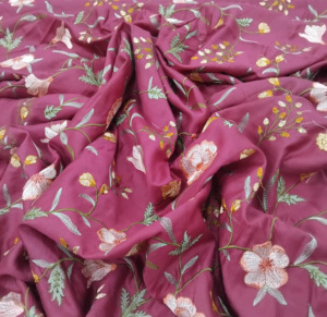Tela de Lujo con Bordado Malty, Malla de Poliéster Transpirable con Patrón Floral para Vestidos de Novia y Fiesta - Product Image 4