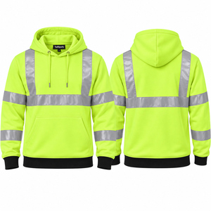 Sweat-shirt de travail haute visibilité pour la construction, vêtement de sécurité réfléchissant, vêtements de travail extérieurs haute visibilité - Product Image 1