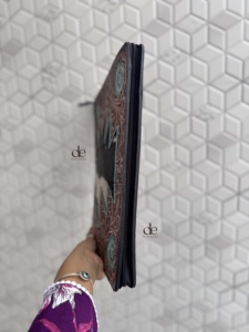 Wholesale Hand Tooled Leather Business Planner Portfolio <b>Document</b> <b>Folder</b> Genuine Leather Organizer Hardcover Gift for Men Women - Product Image 2