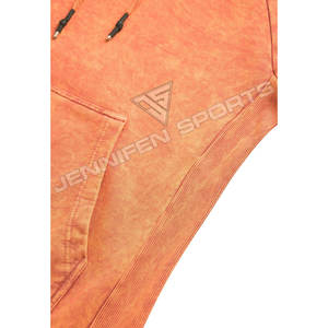 Luxury <b>Orange</b> Tie-Dye <b>Men's</b> <b>Hoodies</b> Cotton Classic Casual Pullover Striped Hoodie Coat Heavyweight Hoodie - Product Image 5