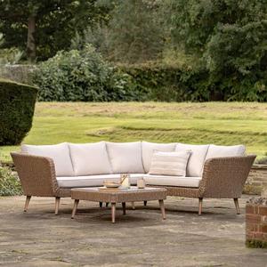 Conjunto de Sofás de Jardín para Exteriores, Muebles de Ratán para Patio, Asientos Acolchados con Mesa de Centro para Patio - Product Image 5